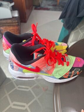 Nike Multicolor Sneakers with Red Laces